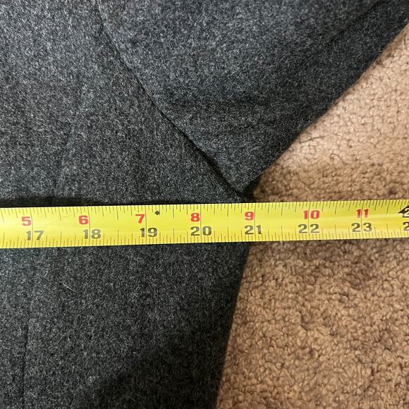 Esprit Womens Double Breasted Wool Pea Coat L Gray Classic Preppy Minimalist - Picture 7 of 9